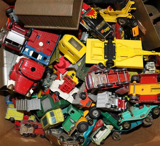 Large quantity toy cars etc